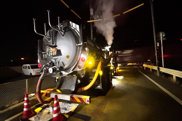 「推進工事」で発生した汚泥の吸引・運搬処理の画像